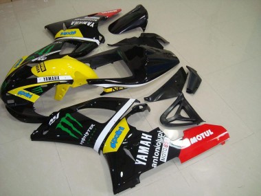 Giallo Monster Kit Completo Carenatura Moto ABS Yamaha R1 00-01