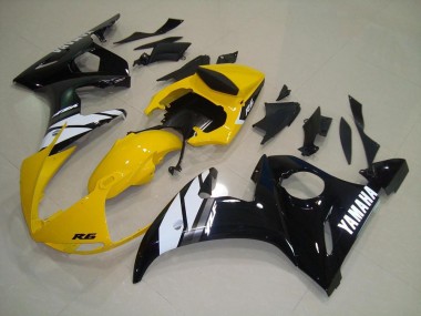 Giallo Nero Carene Moto Yamaha R6 03-05