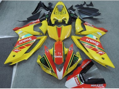 Giallo Rosso Swan Carene Moto Yamaha R1 07-08