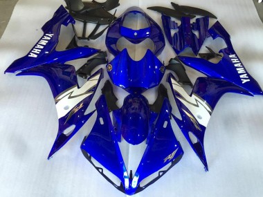 Lucido Blu Bianco Carene Moto Yamaha R1 04-06