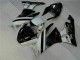 Nero Bianco 3M Touch4 Kit Carenatura Moto Iniezione Kawasaki ZX6R 09-12