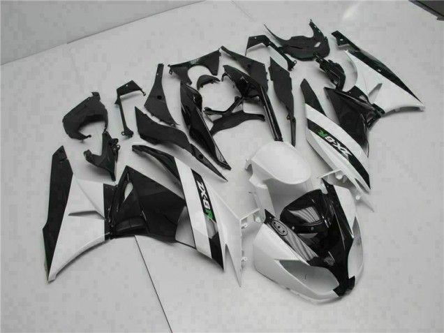 Nero Bianco Carene Moto Kawasaki ZX6R 09-12