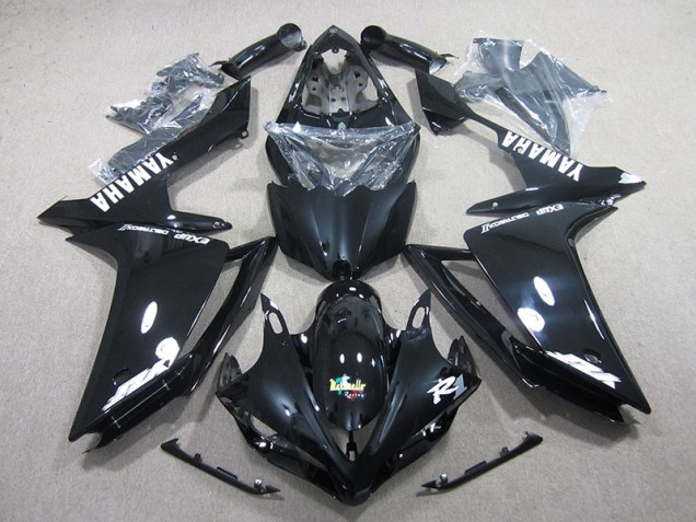 Nero Bianco Decal Kits Carenatura Motocicletta Completo ABS Yamaha R1 07-08