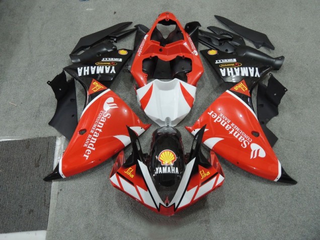 Nero Bianco Santander Rosso Carene Moto Yamaha R1 09-11