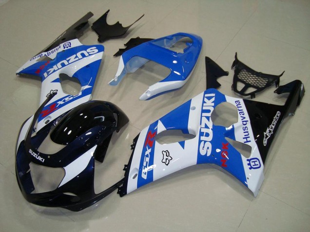 Nero Blu Bianco Carene Moto Suzuki GSXR 1000 K1 00-02