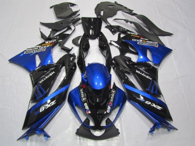 Nero Blu Monster Carene Moto Kawasaki ZX6R 09-12