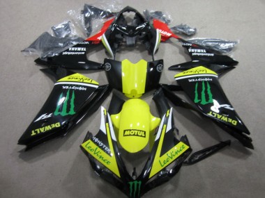 Nero Giallo Motul Leovince Carene Moto Yamaha R1 07-08