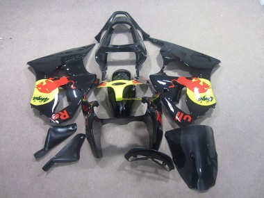 Nero Giallo Red Bull Ninja Carene Moto Kawasaki ZX6R 00-02