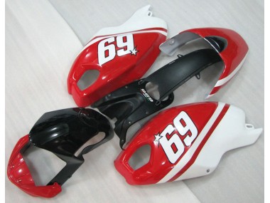 Nero Rosso Bianco 69 Carene Moto Ducati Monster 696 08-12