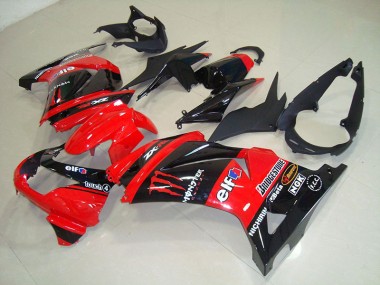 Nero Rosso Monster ABS Kits Carena Moto Kawasaki ZX 250R 08-12