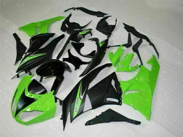 Nero Verde 636 Carene Moto Kawasaki ZX6R 09-12