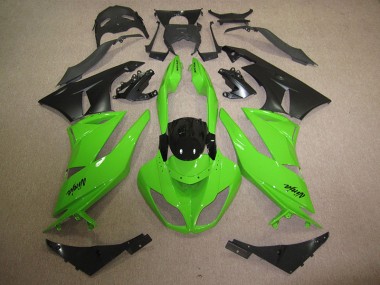 Nero Verde Kit Carena Moto & Plastica Moto Kawasaki ZX6R 09-12