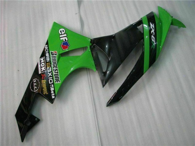 Nero Verde Kits Carene Moto Completa Kawasaki ZX6R 09-12