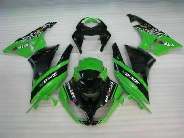 Nero Verde Kits Carene Moto Completa Kawasaki ZX6R 09-12