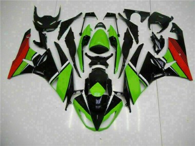 Nero Verde Rosso Carene Moto Kawasaki ZX6R 09-12