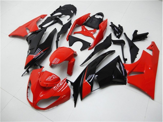 Rosso Nero Carene Moto Kawasaki ZX6R 09-12