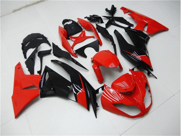 Rosso Nero Carene Moto Kawasaki ZX6R 09-12