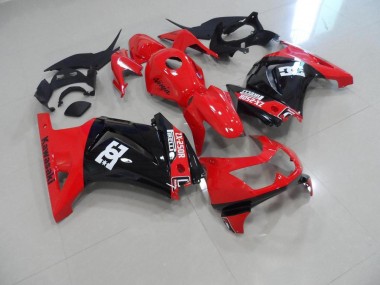 Rosso Nero Kits Carene Moto Kawasaki ZX 250R 08-12