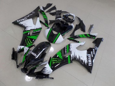 Special Bianco Verde Monster Carene Moto Yamaha R6 08-16