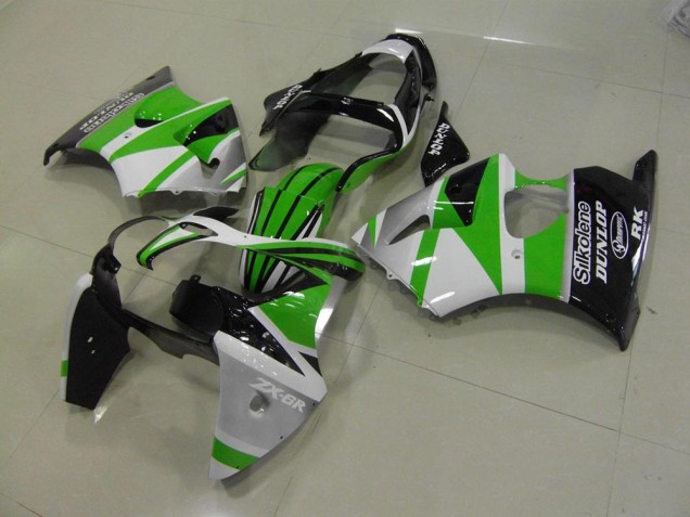 Verde Bianco Banda Carene Moto Kawasaki ZX6R 00-02