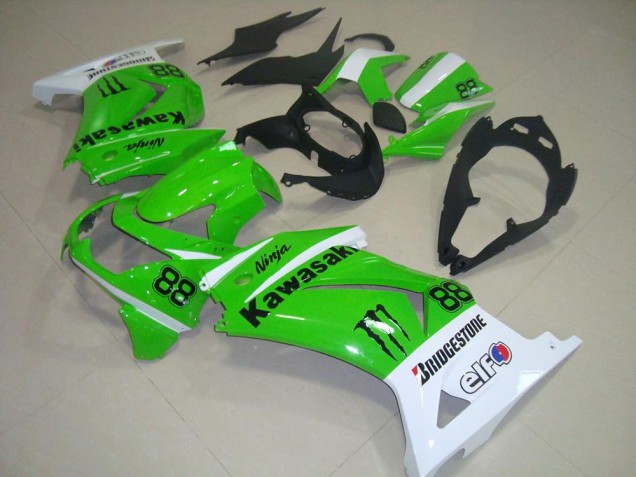 Verde & Bianco Carene Moto Kawasaki ZX 250R 08-12