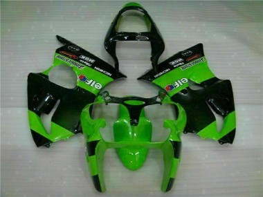 Verde Carene Moto & Plastica Moto Kawasaki ZX6R 00-02