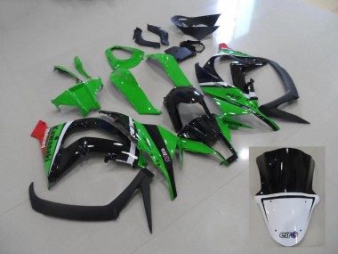 Verde & Nero ABS Kit Carenatura Moto Kawasaki ZX10R 11-15