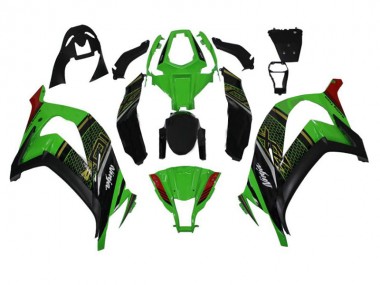 Verde Nero ABS Kits Carena Moto Kawasaki ZX10R 11-15