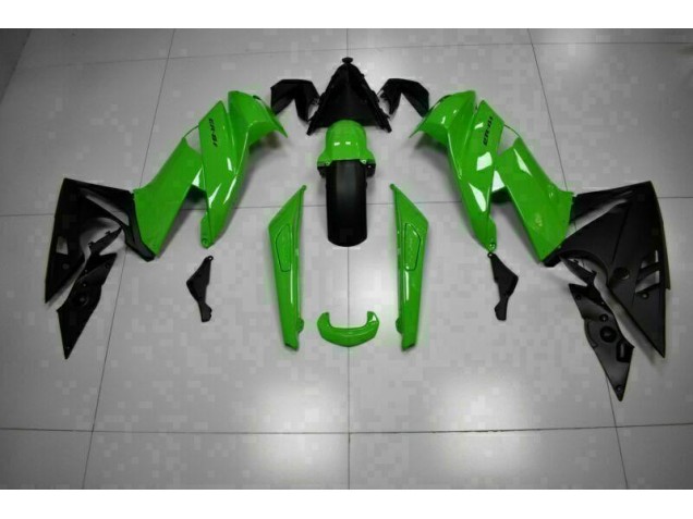 Verde Nero ABS Kits Carene Moto Kawasaki EX650 09-11