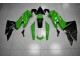 Verde Nero ABS Kits Carene Moto Kawasaki EX650 09-11