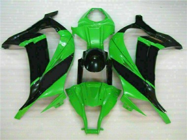 Verde Nero ABS Kits Carene Moto Kawasaki ZX10R 11-15