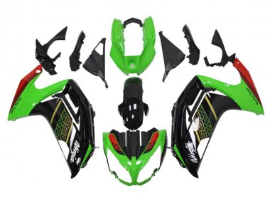 Verde Nero Carene Moto Kawasaki EX650 12-16