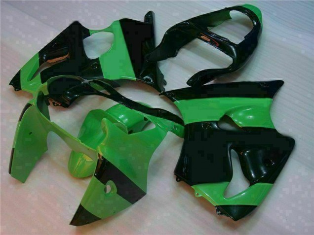 Verde Nero Kit Carenatura Iniezione Kawasaki ZX6R 00-02