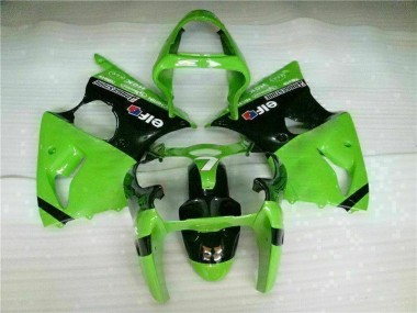 Verde Nero Kit Carenatura Moto Iniezione Kawasaki ZX6R 00-02