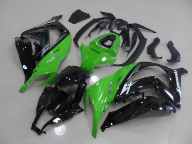 Verde & Nero Kit Carenatura Motocicletta Completo ABS Kawasaki ZX10R 11-15